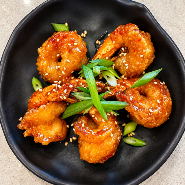 Honey Garlic Shrimp.